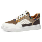 Damen modische Sneaker mit buntem Muster R&B