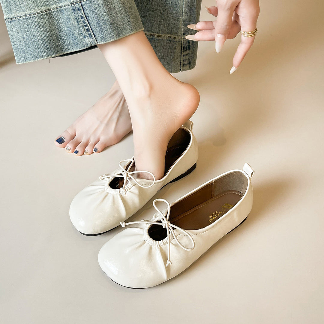 Damen Ballerinas mit modischem Gummizug und eleganten Akzenten R&B