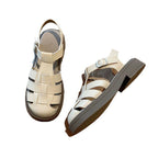 Damen Sandalen mit modernem Leisten und geschlossenen Riemen R&B