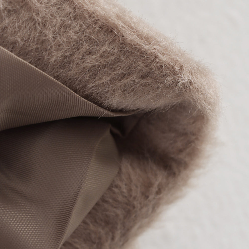 Damen lässige Teddyjacke mit Knopfleiste und aufgesetzten Taschen R&B