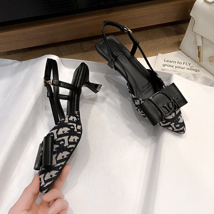 Damen Pumps mit dekorativem Schleifen-Design R&B