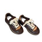 Damen lässige Sneakers im Retro-Stil mit hochwertiger Lederverarbeitung R&B