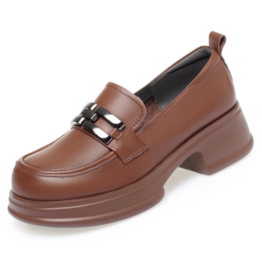 Damen Elegante Mokassins mit modischen Kettendetails R&B