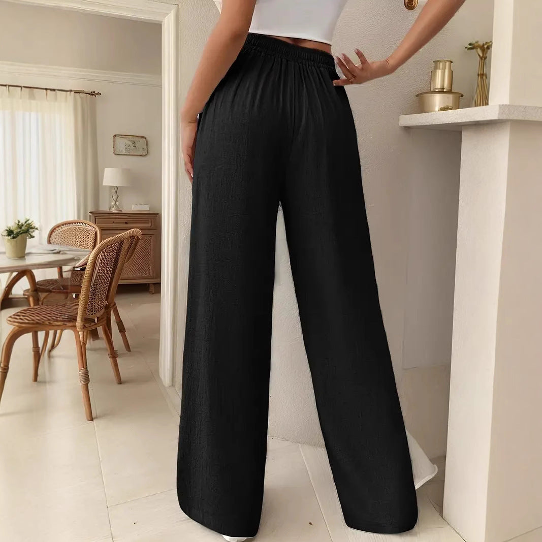 Damen lockere Hochbund-Hose R&B