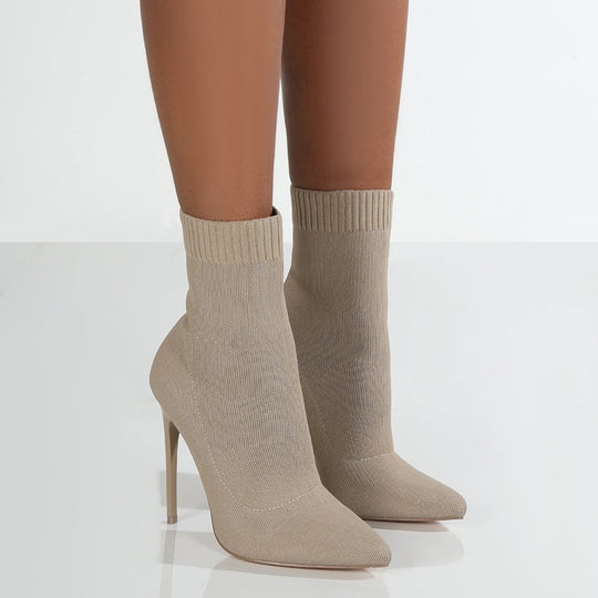 Damen High Heels mit enganliegendem Stricksohlen-Design R&B