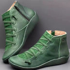 Damen Modische High-Top Sneakers mit robustem Profil und praktischem Reißverschluss EB
