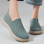 Damen Komfortable Slip-On Freizeitschuhe mit atmungsaktivem Strickdesign R&B