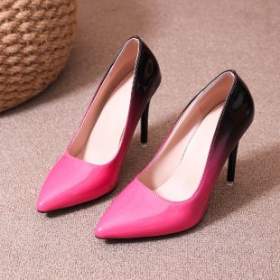 Damen elegante Lackpumps mit spitzem Zehenbereich R&B