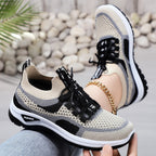 Damen Atmungsaktive Mesh-Laufschuhe mit elastischer Schnürung R&B