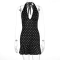 Damen Kleid mit Neckholder und Rocksaum R&B