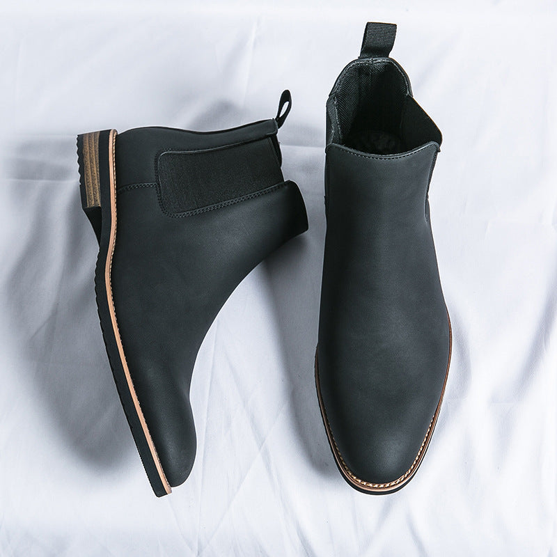 Damen elegante Chelsea-Stiefel mit flexiblem Gummizug und dämpfender Sohle R&B