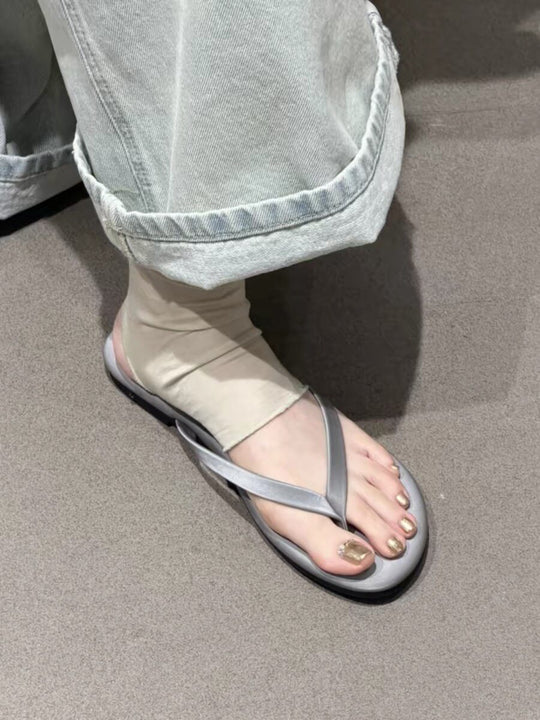 Damen Zehentrenner-Sandalen mit elegantem Riemendesign und rutschfester Sohle R&B