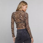 Damen Transparente Langarmshirt R&B