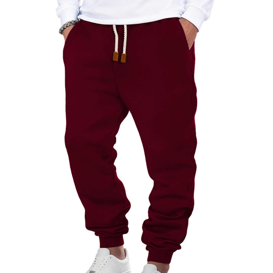 Herren nan komfortable Jogginghose aus hochwertiger Baumwollmischung mit elastischem Bund Kordelzug und Bündchen R&B