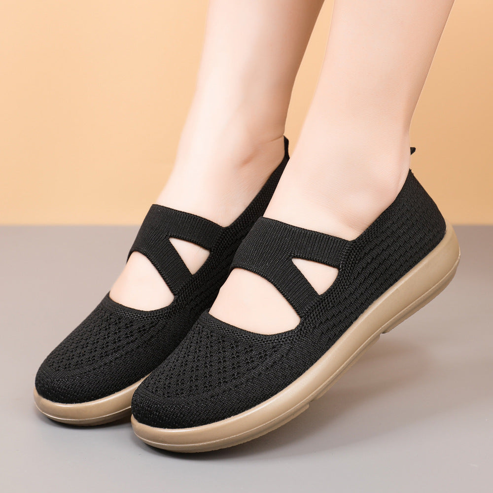 Damen Bequeme Slip-On City-Sneaker mit atmungsaktivem Obermaterial