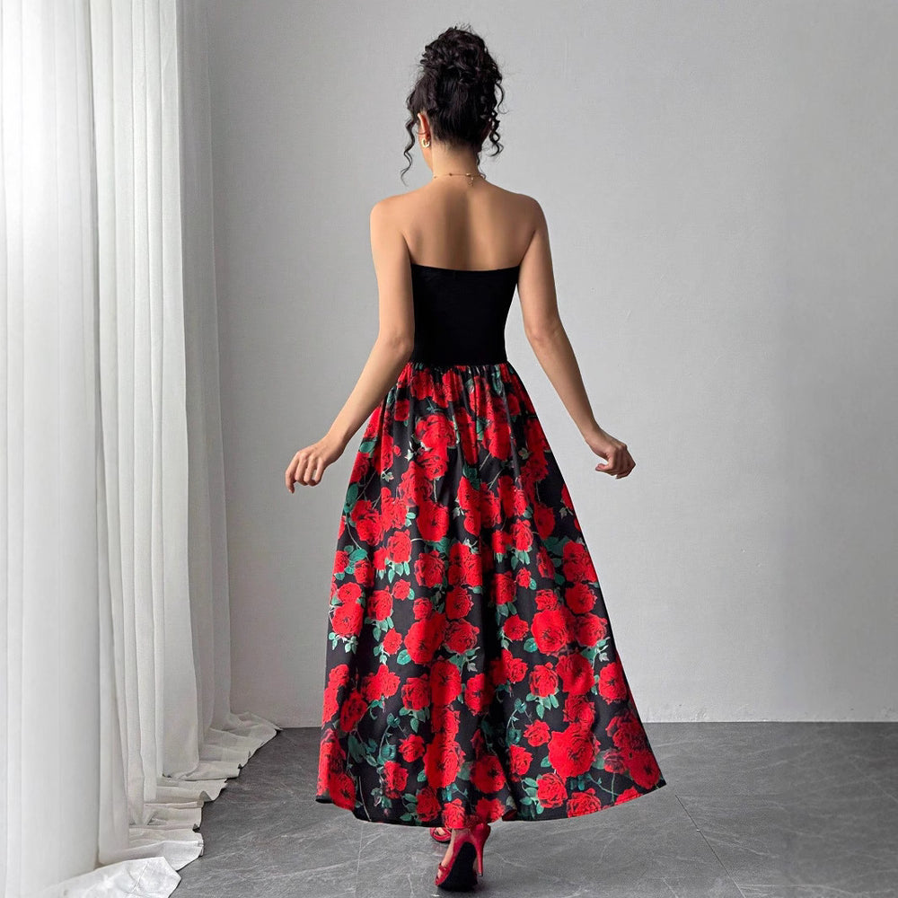 Damen Maxikleid im luxuriösen Blumenmuster R&B