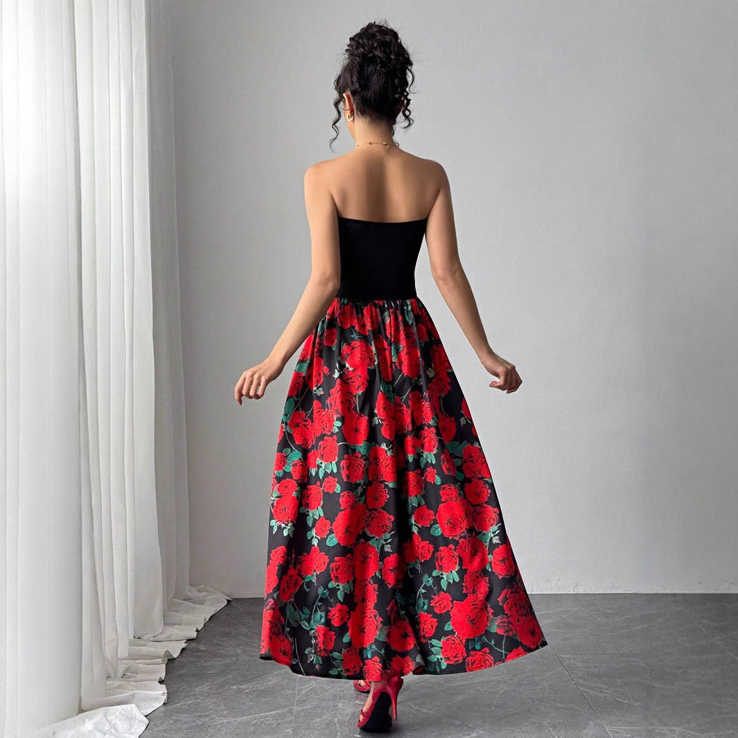 Damen Maxikleid im luxuriösen Blumenmuster R&B