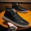 Damen Elegante High-Top Sneakers aus hochwertigem Leder mit rutschfester Sohle R&B