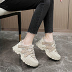 Damen Sportliche Chunky Sneakers mit atmungsaktiver Obermaterialstruktur R&B