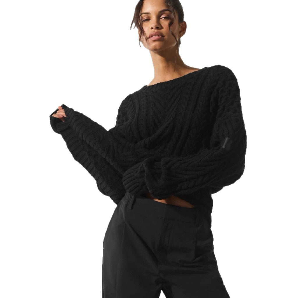 Damen Grobstrickpullover mit modischem Strukturdesign R&B