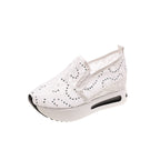 Damen Bequeme Wedge-Sneaker mit modischem Lattice-Design R&B