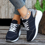 Damen Sportliche Sneakers mit atmungsaktivem Obermaterial und modischen Akzenten R&B