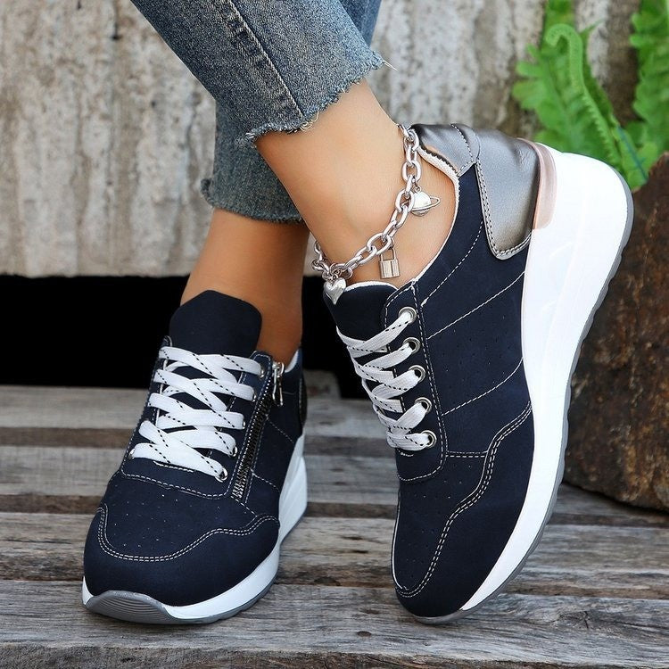 Damen Sportliche Sneakers mit atmungsaktivem Obermaterial und modischen Akzenten R&B