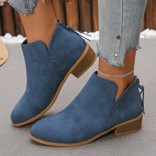 Damen Chelsea-Stiefel mit seitlichem Reißverschluss und komfortabel gepolsterter Innensohle R&B