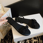 Damen Elegante und bequeme Sandalen mit dekorativem Schleifenakzent R&B