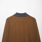 Damen Pullover mit klassischem Polokragen und modernem Rautenmuster R&B