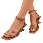 Damen Elegante Riemchen-Sandaletten mit geschmackvollem Absatz R&B