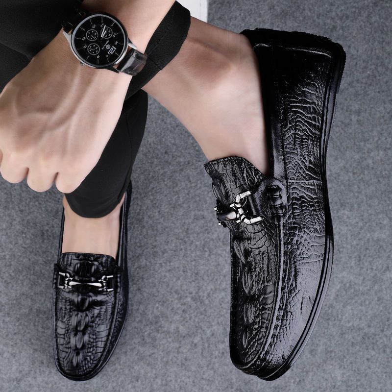 Herren Elegante Mokassins aus hochwertigem Leder mit modischem Detail R&B