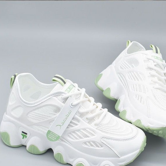 Damen Leichte Sport Sneakers mit atmungsaktiver Mesh-Oberfläche und dämpfender Sohle R&B