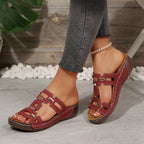 Damen Komfortable Sandalen mit modernem Riemendesign und rutschfester Sohle