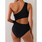 Damen Einseitiger Badeanzug mit kreativen Cut-Outs R&B