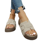 Damen Komfortable Mules mit modischem Riemendesign R&B