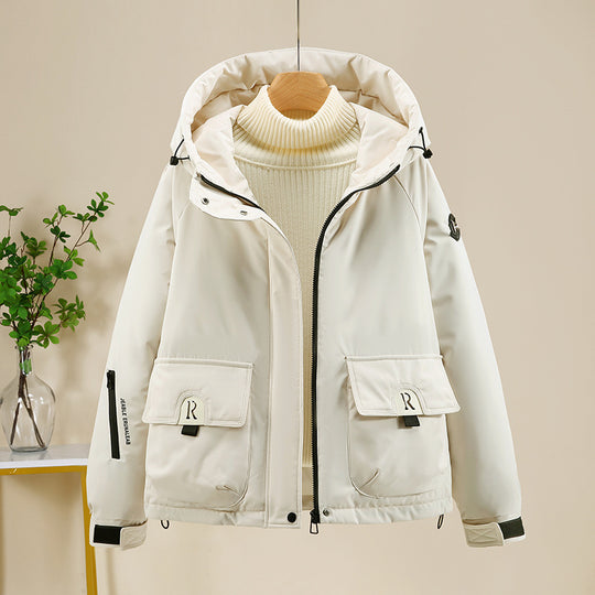 Damen Sportliche und funktionale Outdoor-Jacke mit Kapuze und zahlreichen Taschen R&B