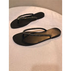 Damen Strandsandalen mit glitzerndem Riemendesign R&B