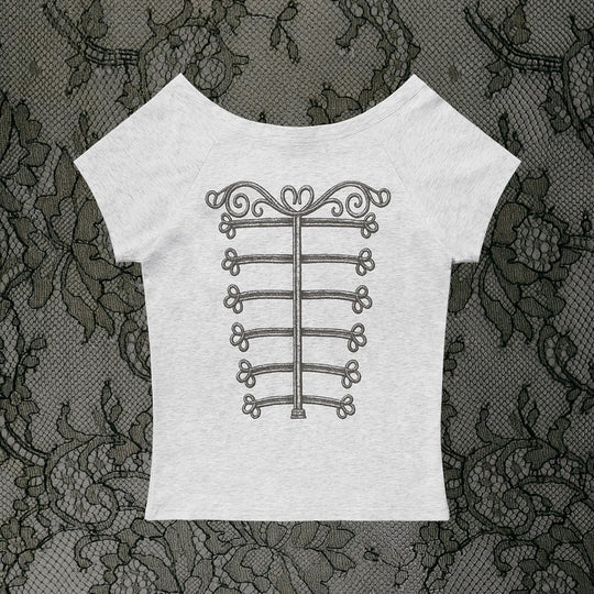 Damen Elegantes T-Shirt mit skulpturalem Design R&B