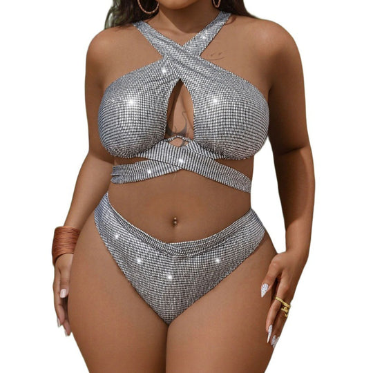 Damen Glitzerndes Bikini Set R&B