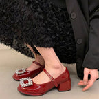 Damen Elegante Slingback-Pumps mit funkelndem Schmuckdetail R&B