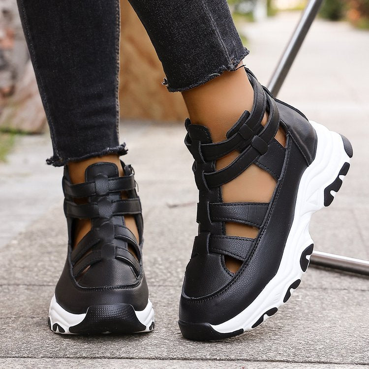 Damen Sportliche Sneakers im R&Brnen Schnitt mit atmungsaktiver Oberflächenstruktur und rutschfester Sohle R&B