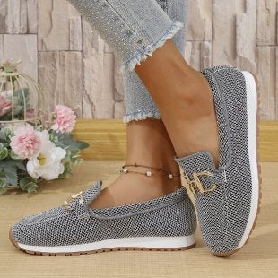 Damen Slip-Ons mit elegantem Dekor R&B