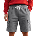 Herren nan elastische Cargo-Bermuda mit Kordelzug und Mehrfachtaschen R&B