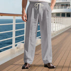 Herren elegante Reisehose mit verstellbarem Kordelzug und atmungsaktivem Stoff R&B
