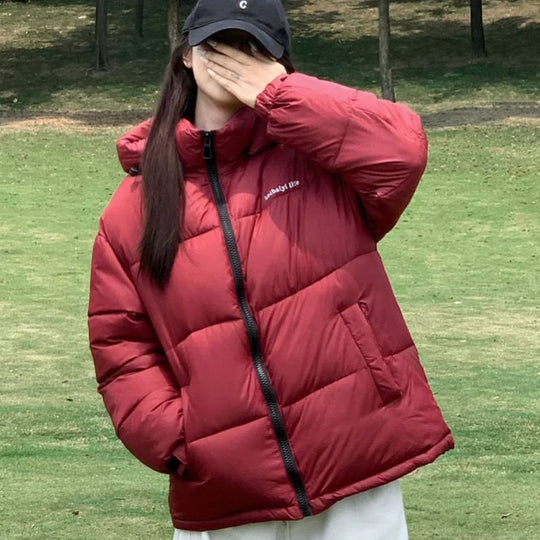 Damen Thermoisolierte Pufferjacke mit verstellbarer Kapuze und seitlichen Taschen R&B