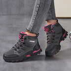 Damen nan wasserdichter knöchelhoher Trekkingstiefel mit atmungsaktivem Netzfutter und gepolstertem Schaft sowie rutschfester Profilsohle R&B