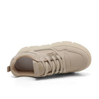 Damen modische Plateau-Sneaker mit dämpfender Sohle und atmungsaktivem Obermaterial R&B