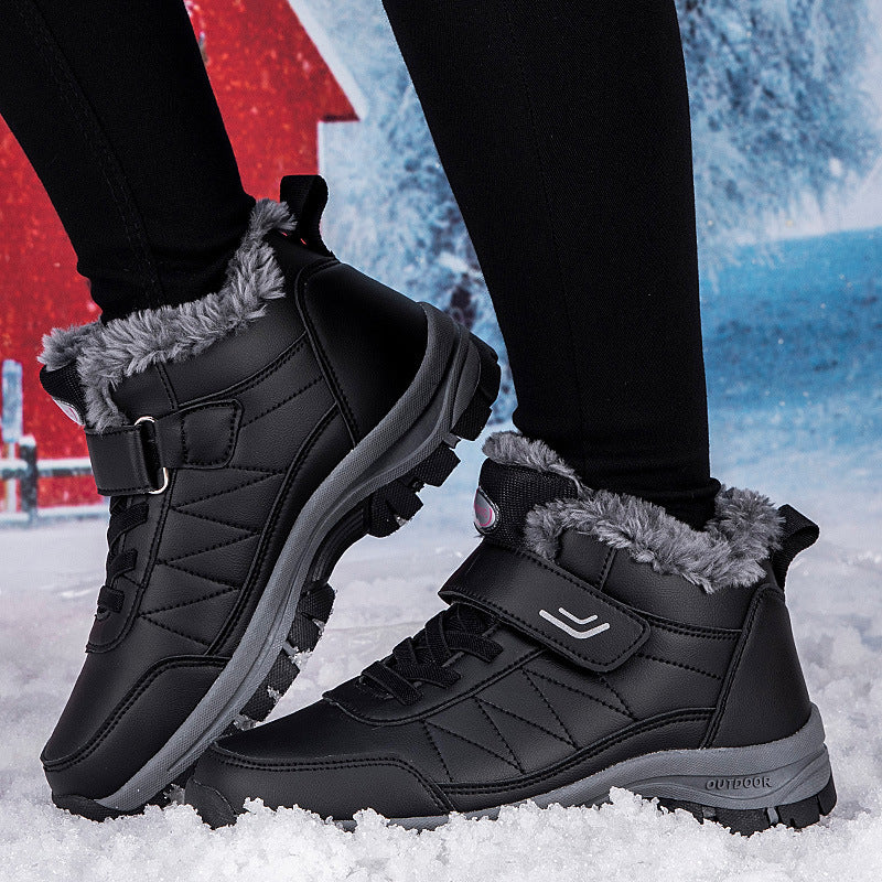 Damen Winterstiefel mit dickem Futter und rutschfester Sohle R&B