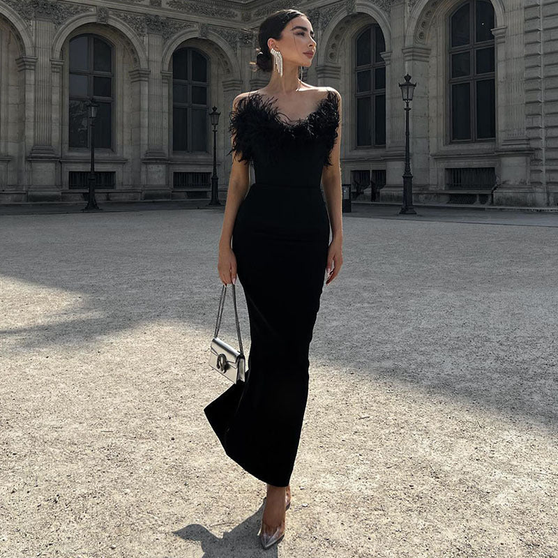 Damen Hochwertiges Sommerkleid mit feinem Spitzenbesatz R&B